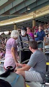 Tom the Mime doesn't need words to be hilarious 😂 #seaworld #comedy #mime