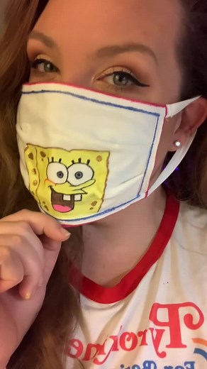 SpongeBob Face Mask Painting Tutorial