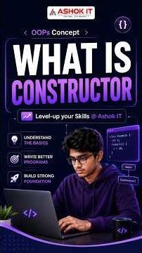 What is Constructor in Java? | Java Interview Questions | Core Java | Ashok IT