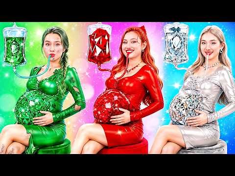 Poor Emerald Vs Rich Ruby Vs Giga Rich Diamond Pregnant At Hospital! What Will Happen?