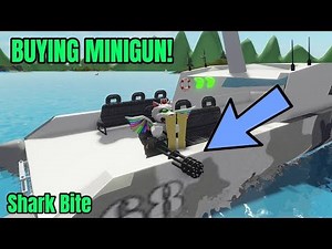 BUYING MINIGUN | SHARK BITE (ROBLOX)!