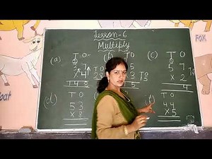 class 2 nd:maths(multiply with carry over)