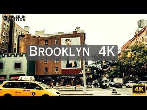 Driving Through Brooklyn Neighborhoods in New York - Driving Sounds for Sleep and Study