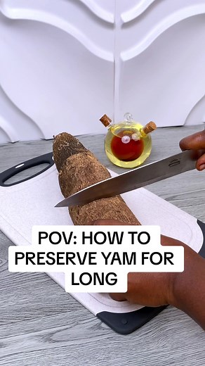 Use this trick to preserve your yams for as long as possible. #kitchenhacks #fypシ #fypシ゚viral🖤tiktok #food