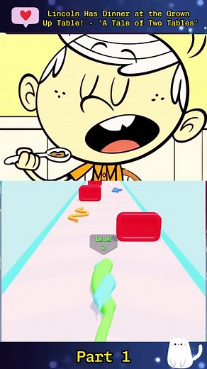 Lincoln Has Dinner at the Grown Up Table! p1 #viral #catoon #foryou #theloudhouse #theloudhouseedit #ypシ #game #trending