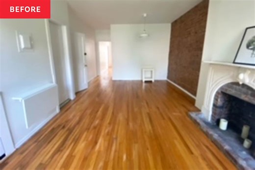 This Living Room Makeover Has the Dreamiest Green Paint Color