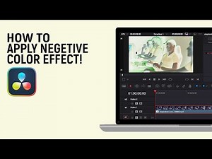 How to apply negative color effect in Davinci Resolve Software [easy]