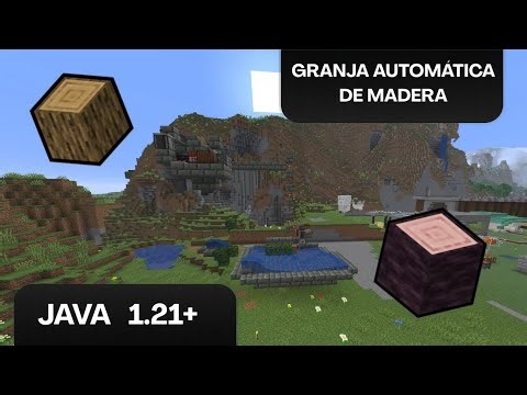Granja automática de madera para Minecraft JAVA 1.21+