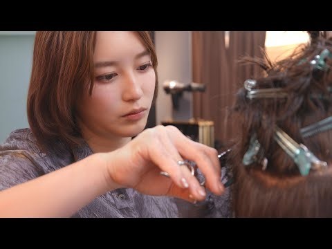 ASMR💈Mizuki Okada brings happiness to people around the world through her haircuts