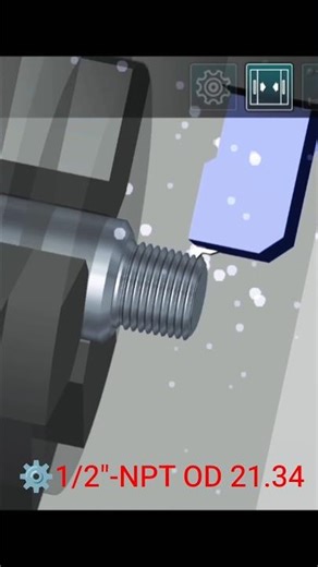 1/2 NPT Threading + Drilling Process Complete CNC Job Step by Step
