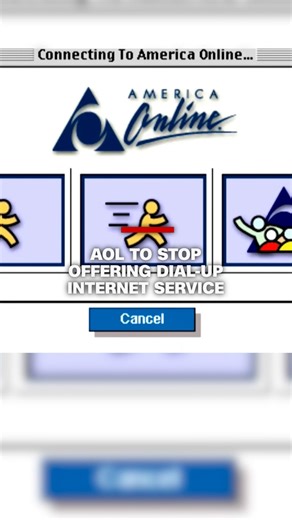 A relic of the 90s and early 2000s, AOL ending its dial-up internet service