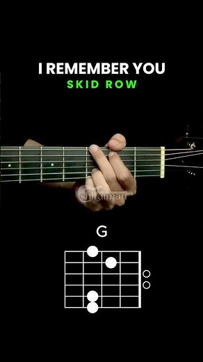 Skid Row - I Remember You#guitarchords