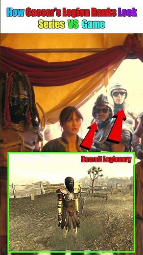 How Caesar's Legion Ranks Look: Series vs Game #Fallout #FalloutTVShow