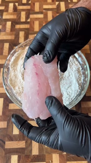 Cajun Fried Striped Bass With A Parmesan Crust #seafood #friedfish #catchandcook #pescatarian #fish