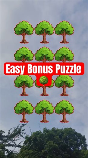 Easy Bonus Puzzle – Can You 🫵 Stop The Slow Rotating Tree? 🌳🌀#puzzle