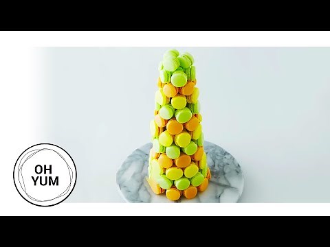 Professional Baker Teaches You How To Make MACARON TOWER!