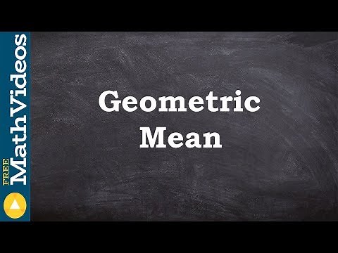What is a geometric mean