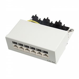 [Hot Item] Ethernet CAT6A FTP 6 Port for Keystone Jack Fiber Patch Panel