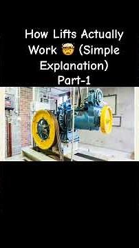 How Lifts Actually Work 🤯 (Simple Explanation) #science #elevator #howitworks #technology