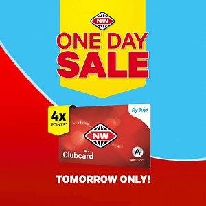 53K views · 264 reactions | Enjoy our One Day Sale. Find great deals, tomorrow only! New World's One Day Sale is on, tomorrow only. Plus get 4x points when you scan your Clubcard. T's & C's apply. | New World | Facebook