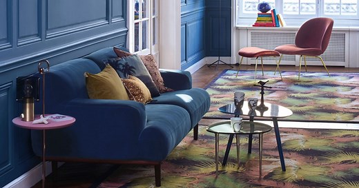 15 inspirations pour un salon bleu irrésistible