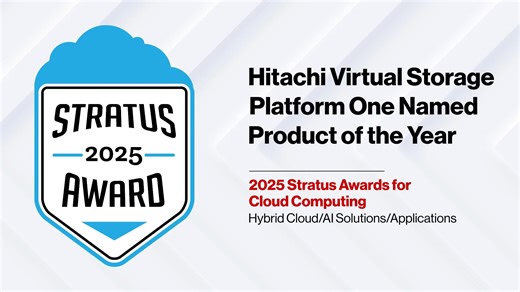 We’re thrilled to share Hitachi Virtual Storage Platform One has been named Product of the Year in the Hybrid Cloud/AI Solutions/Applications category at the 2025 Stratus Awards for Cloud Computing by the Business Intelligence Group! 🎉 This recognition reflects the success of our customers — simplifying management, eliminating silos, and unlocking agility and sustainability in the AI era. With VSP One, the future of data is unified. Read more: https://htchivantara.is/48umanN #VSPOne #StratusAwa