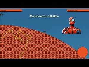 Paper.io 2 Map Control: 100.00% [Spider-Man]