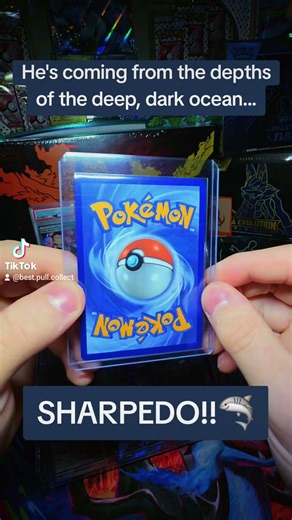 Who's That Pokemon? Its... SHARPEDO!! 🦈🩸 #pokemon #sharpedo #darktype #smallyoutuber #pokemoncards