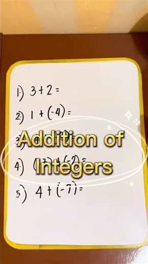 Addition of Integers | Cher Jhoy #mathchallenge #maths #youtubeshorts #braintestsolution #learnmath