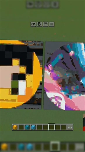 block Art in Minecraft 🥵 #minecraft #gaming