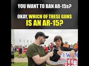 Anti-gun protesters want to ban AR-15s but don't know what they look like