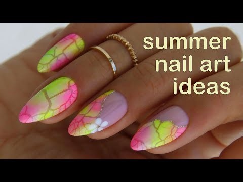 Quick and easy neon nail designs - summer nail ideas 2024