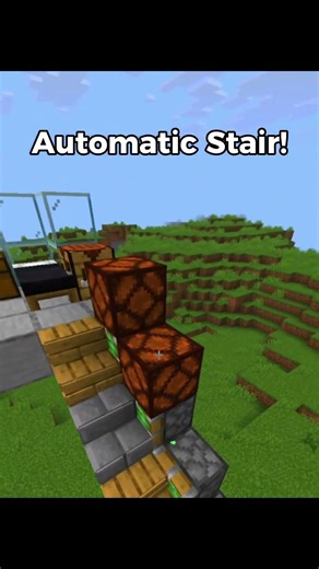 Minecraft If you need to build automatic stairs..😱#minecraft #shorts