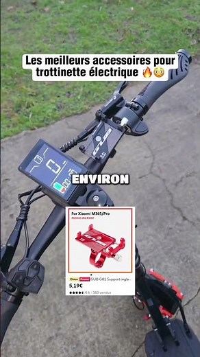 Les meilleurs accessoires pour trottinette électrique🛴 #trottinetteelectrique #accessoire #escooter