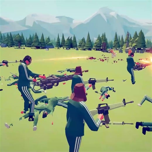 SQUID GAME GUARDS vs SQUID GAME PLAYERS - Totally Accurate Battle Simulator TABS