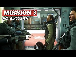 CALL OF DUTY MW2 Mission 3 - NO RUSSIAN - GAMEPLAY