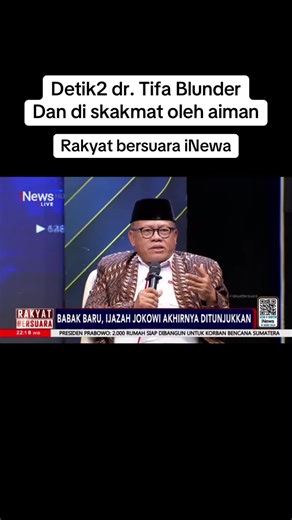 dr. Tifa di skakmat aiman #rakyatbersuara