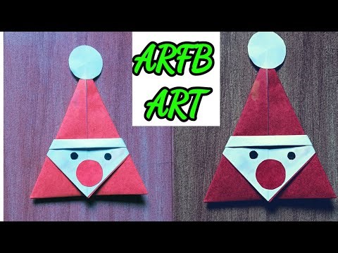 How to Make Santa Claus from Paper | Origami Santa Claus | Easy Christmas Crafts Ideas