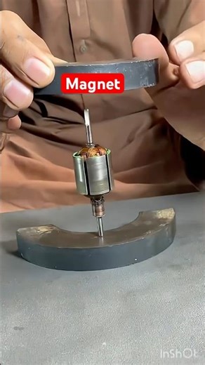 #viralvideo DC Motor Mystery 🔥 How a Magnet Makes the Inner Shaft Rotate Automatically | #shorts