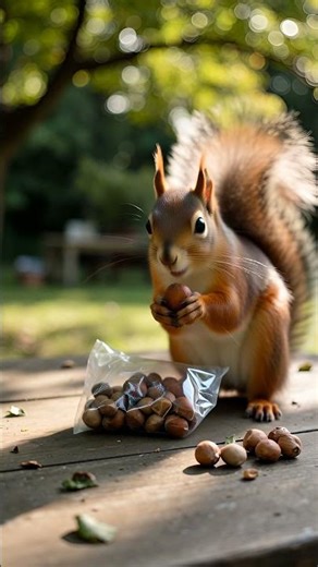 Squirrel Strikes Again Stealing My Hazelnuts AGAIN!
