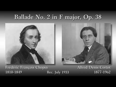 Chopin: Ballades, Cortot (1933) ショパン バラード集 コルトー