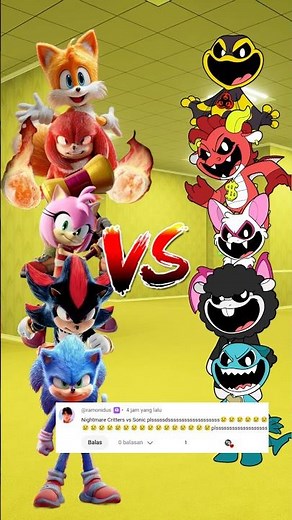 Sonic Squad VS Nightmare Critters #sonic #nightmarecritters #fypシ