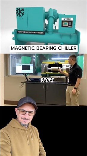 Demonstrating the magnetic bearing chiller compressor