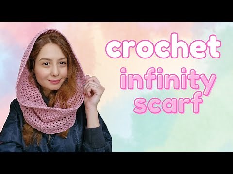 Crochet Infinity Scarf tutorial/QUIK & EASY Crochet scarf