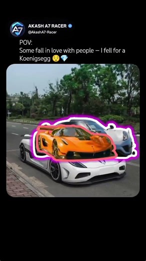 Some fall in love with people — I fell for a Koenigsegg 😌💎
