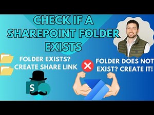 Check if a SharePoint folder exists, generate share link