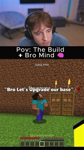 When Your Friend Won't Stop Upgrading the Base 💀 #MinecraftShorts