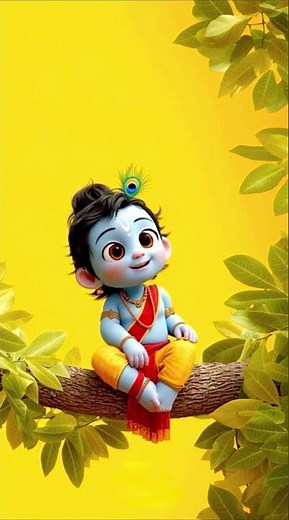 Cute Baby Krishna | Jai Shree Krishna | SaiVerse | Kanha | #flute #song #shortsfeed #krishna