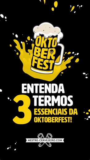 As comemorações de Oktoberfest estão chegando! Confira 3 termos essenciais relacionados a festa. E confira a programação na loja Mestre-Cervejerio.com mais próxima de você! Ein Prosit! #cerveja #cervejaartesanal #franquia #oktoberfest #mestrecervejeiro