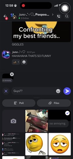 Confronting My Friends in a Discord Server